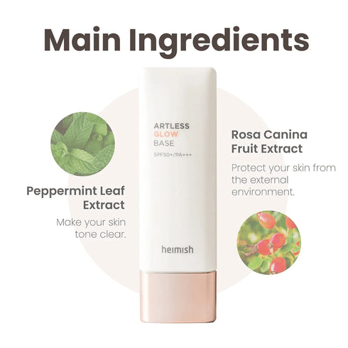 Artless Glow Base SPF 50+ - WowSkin Romania