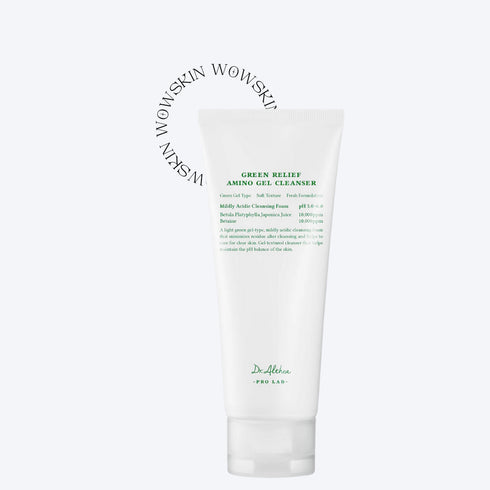 Gel de curățare facială delicat cu 17 aminoacizi, perfect pentru ten sensibil. Dr. Althea Green Relief curăță eficient fără să usuce pielea.