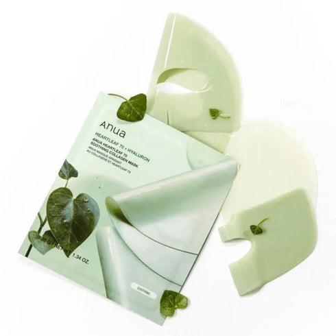Sheet-mask ANUA Heartleaf 70 pentru piele iritata, hidratare profunda si finish glass skin