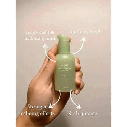 Abib Heartleaf Calming Essence Pump – formulă ușoară cu extract de houttuynia pentru piele echilibrată
