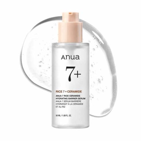Cu extract de orez și 7 tipuri de ceramide, Anua Hydrating Barrier Serum oferă luminozitate și protecție. Recomandat pentru regenerarea pielii și hidratare profundă.