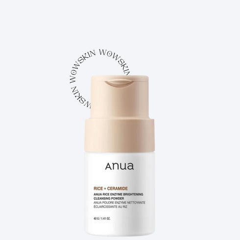 Anua Rice Enzyme Brightening Cleansing Powder 40g curăță delicat și iluminează tenul tern. Pulbere enzimatică coreeană ideală pentru exfoliere blândă și luminozitate naturală.
