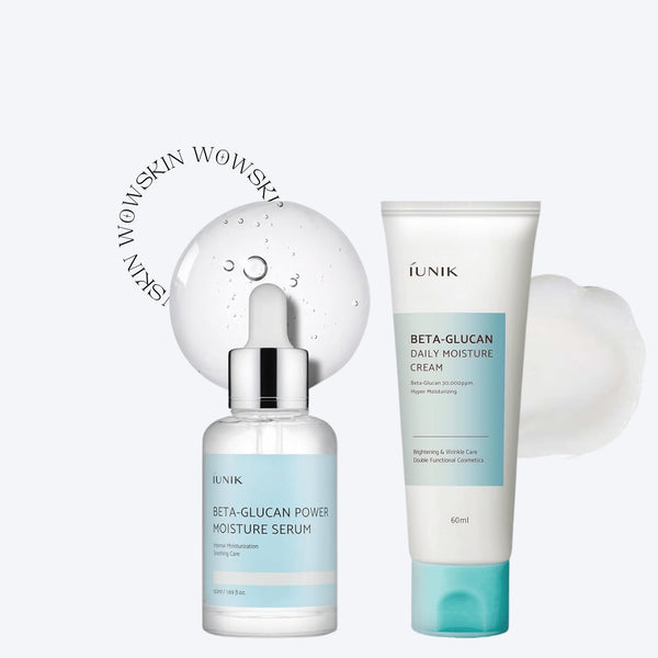 Set crema+ ser cu Beta - Glucan pentru sintetizarea colagenului - WowSkin Romania