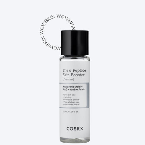 COSRX The 6 Peptide Skin Booster Serum oferă hidratare intensă și fermitate pielii, datorită formulei bogate în 6 peptide esențiale. Ideal pentru ten matur și obosit. wowskin.ro