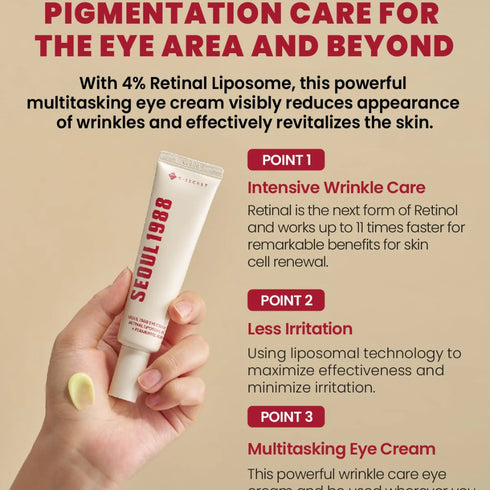 Eye Cream : Retinal Liposome 4% + Fermented Bean, 30 ml