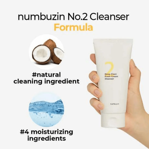Deep Clean Fresh Cream Cleanser -No. 2 - WowSkin Romania