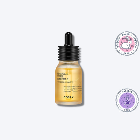 Serul cu 83% extract de propolis hrănește, repară și luminează pielea fără a lăsa senzație grasă. COSRX Full Fit Ampoule este aliatul perfect pentru un ten sănătos și radiant. wowskin.ro