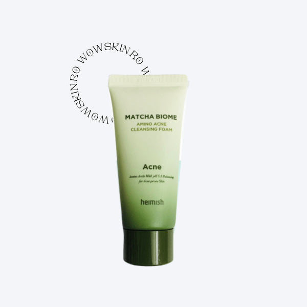 Mini Matcha Biome Amino Acne Cleansing Foam - WowSkin Romania