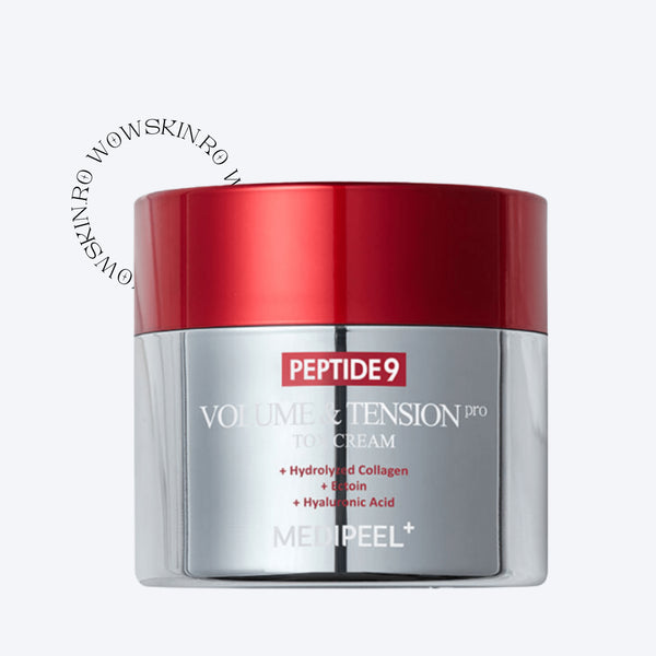 Peptide 9 Volume And Tension Tox Cream Pro Redescoperiți tineretea pielii cu Medipeel Peptide9 Volume & Tension Tox Cream Pro. Această cremă inovatoare este infuzată cu un complex puternic de nouă peptide, colagen hidrolizat și acid hialuronic pentru a oferi volum, tensiune și hidratare. Concepută pentru a combate semnele de îmbătrânire, formula avansată ajută la reducerea ridurilor și la îmbunătățirea elasticității pielii.