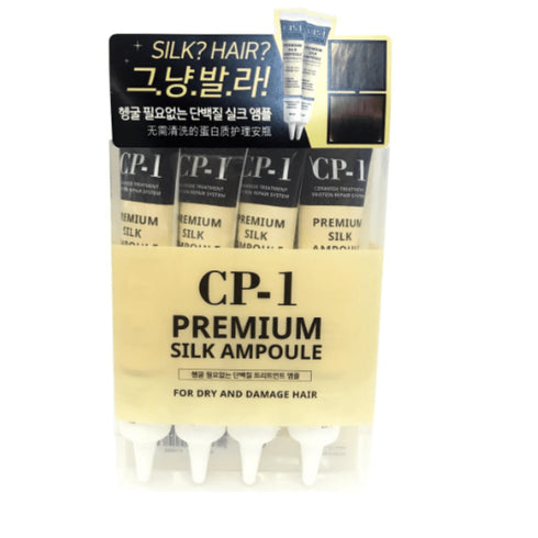 SET Hair Serum SILK PROTEINS CP-1 Premium Silk Ampoule 4 bucati