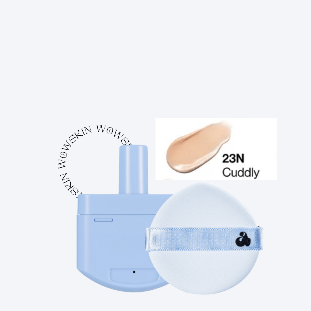 Babe Skin Baby Blue Cushion RE - FEEL + Puff - WowSkin Romania
