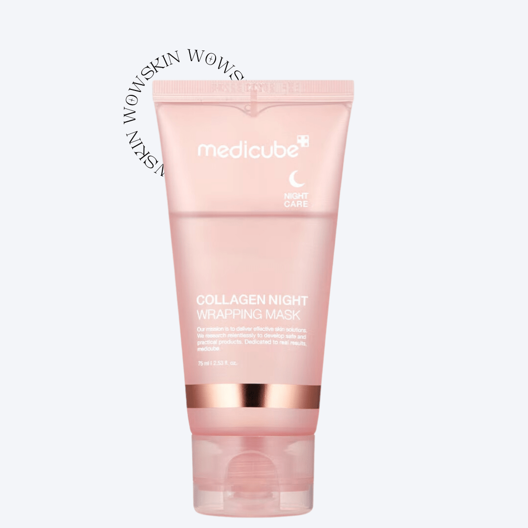 Redă fermitatea pielii cu Medicube Collagen Night Wrapping Mask, 75 ml – mască de noapte cu colagen concentrat pentru regenerare intensă.
Ideală pentru ten matur, uscat sau lipsit de elasticitate – efect vizibil de lifting dimineața! wowskin.ro