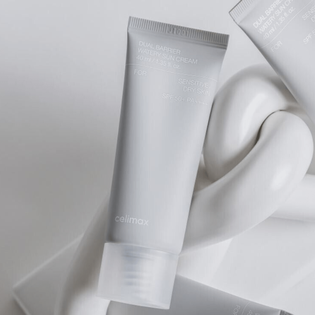 Celimax Dual Barrier Watery Sun Cream – cremă cu ceramide & zinc non-nano SPF50+