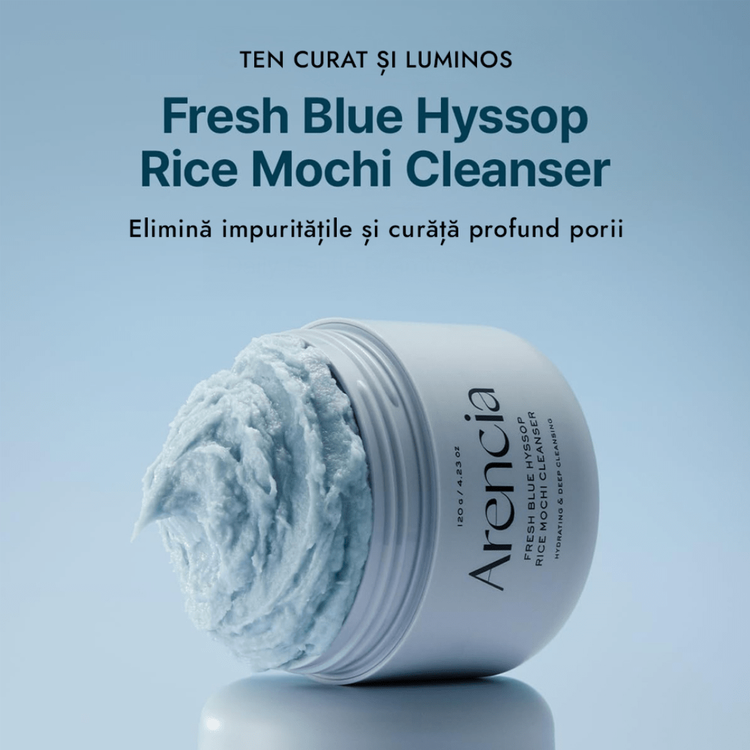 Fresh Blue Hyssop Rice Mochi Cleanser, 120G - WowSkin Romania