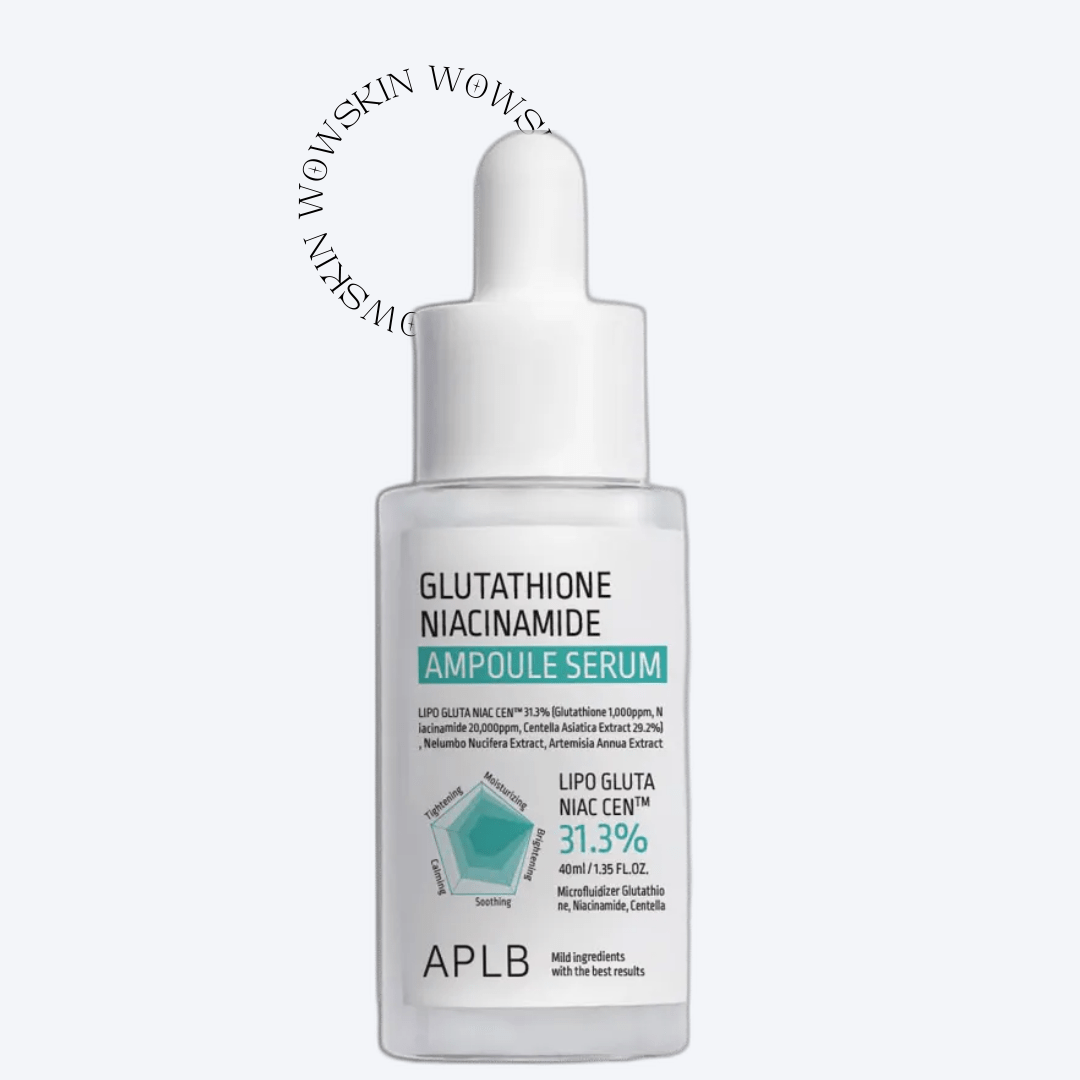 APLB Glutathione Niacinamide Ampoule Serum 40ml luminează tenul și reduce petele pigmentare. Ser coreean perfect pentru uniformizarea tonului pielii și strălucire naturală.