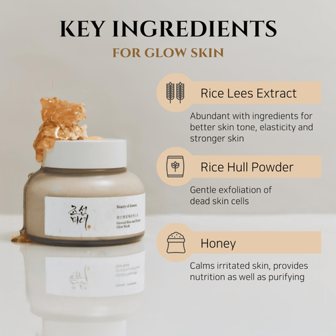 Ground Rice and Honey Glow Mask, 150ml