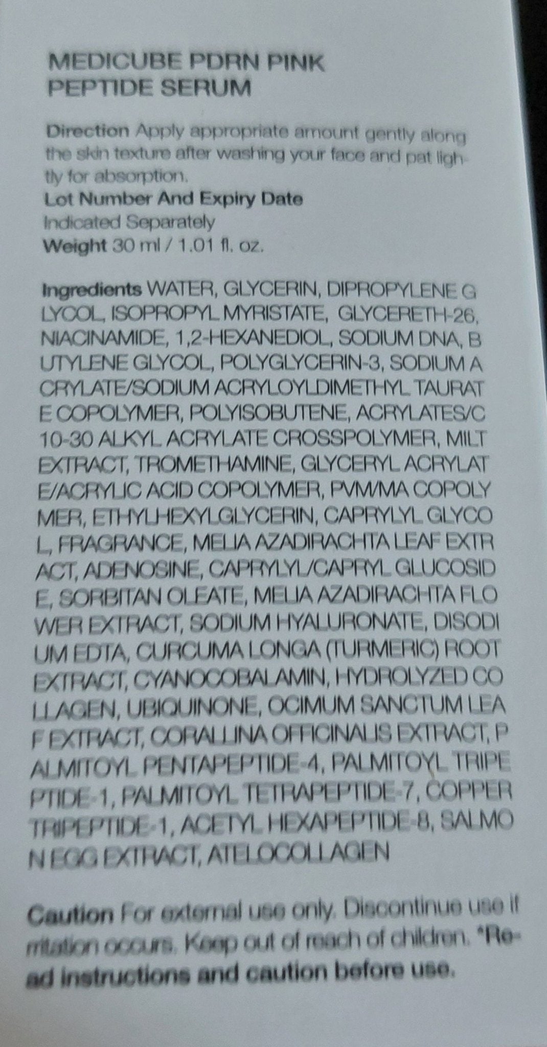 PDRN Pink Peptide Serum, 30 ml - WowSkin Romania