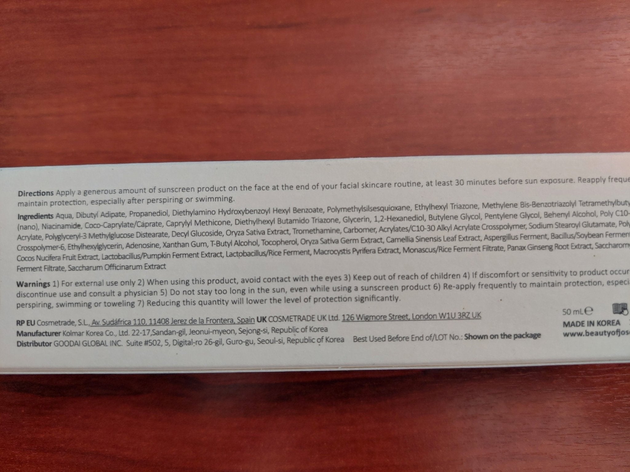 Relief Sun:Rice + Probiotics SPF50 - WowSkin Romania