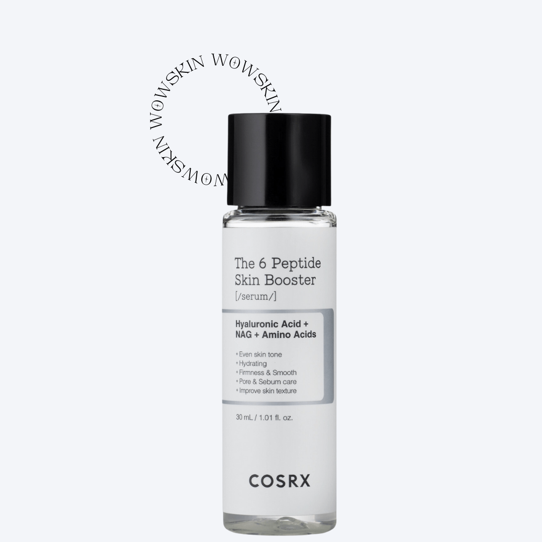 COSRX The 6 Peptide Skin Booster Serum oferă hidratare intensă și fermitate pielii, datorită formulei bogate în 6 peptide esențiale. Ideal pentru ten matur și obosit. wowskin.ro