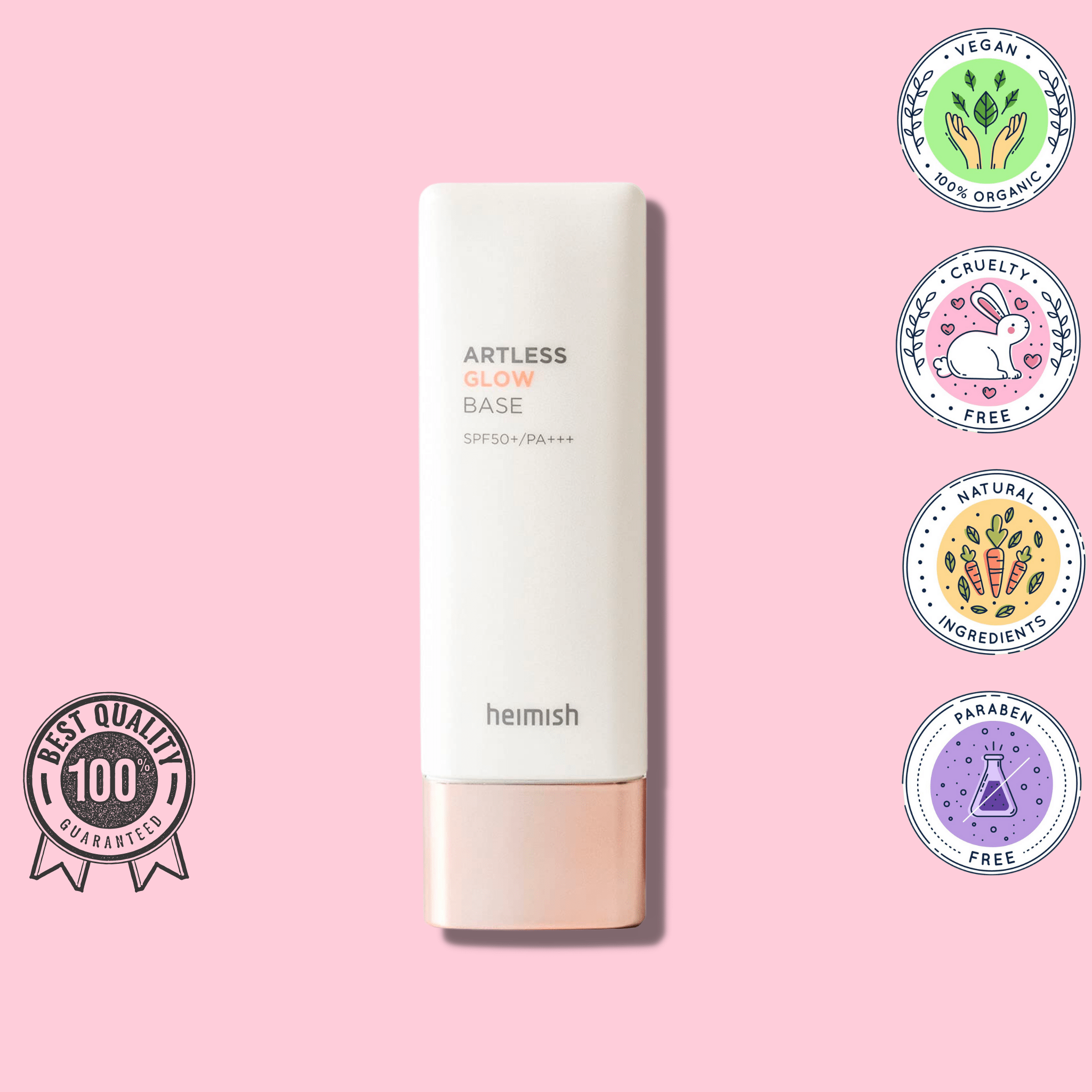 Artless Glow Base SPF 50+ - WowSkin Romania
