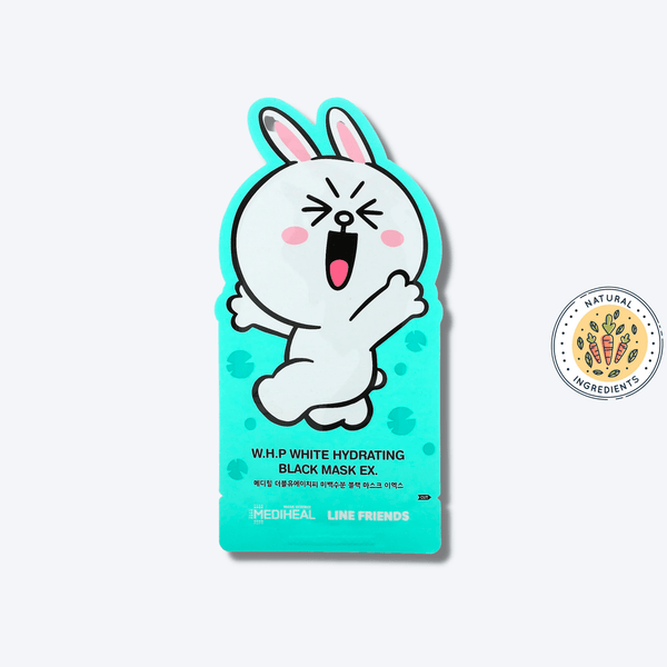 Line Friends W.H.P White Hydrating Black Mask Ex.