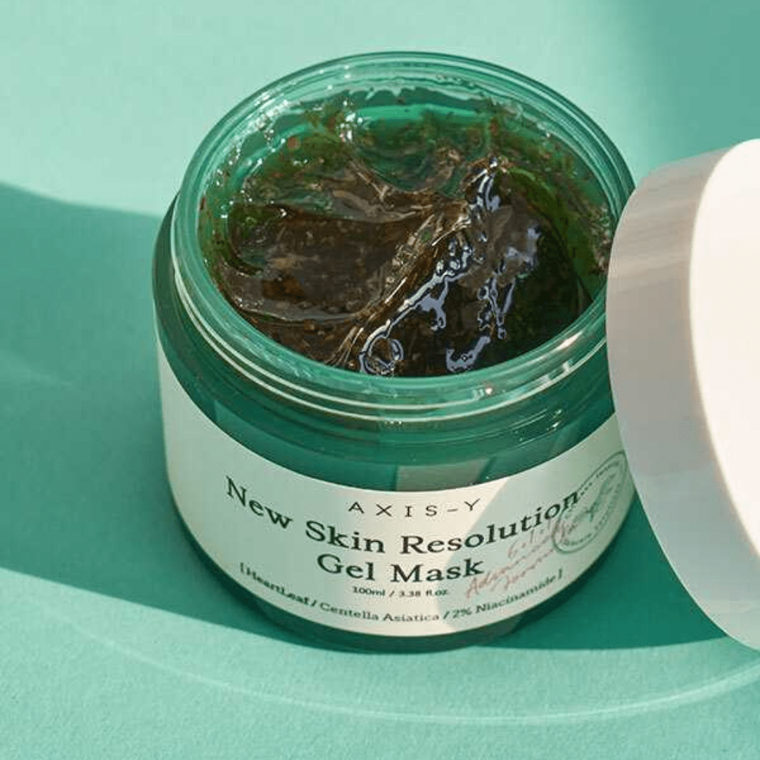 Masca gel hidratantă AXIS-Y oferă luminozitate și echilibru pielii. Formulă vegană cu Centella și niacinamide.