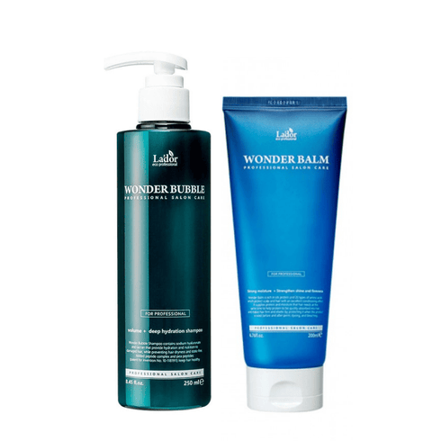 Shampoo and conditioner set for hair volume, hydration and smoothness, Wonder Set