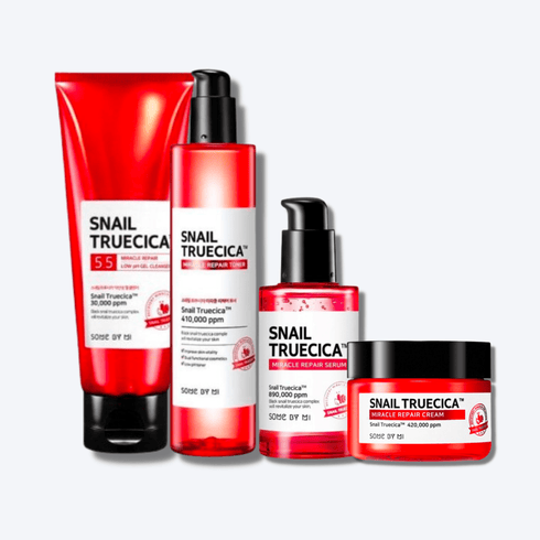 Snail TrueCICA Full Set (Cleanser + Toner + Serum + Cream)